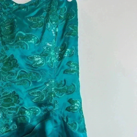 GUNNE SAX GREEN BLUE DRESS 9/10 - Picture 4 of 16